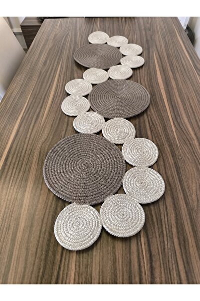 Naspar Așternut pentru masă, consolă și măsuță de cafea din nurcă deschisă și...