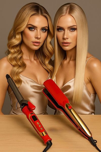 VOLEMİ V-0095 2 in 1 Ceramic Coating Ionic Hair Straightener and Hair Styling Care