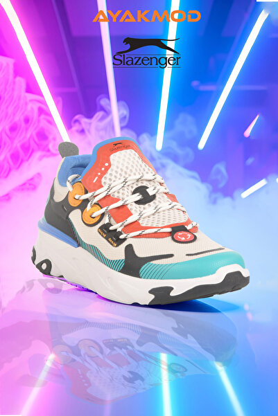 Slazenger Λευκά διχτυωτά ελαφριά εύκαμπτα ανδρικά αθλητικά παπούτσια Ward M