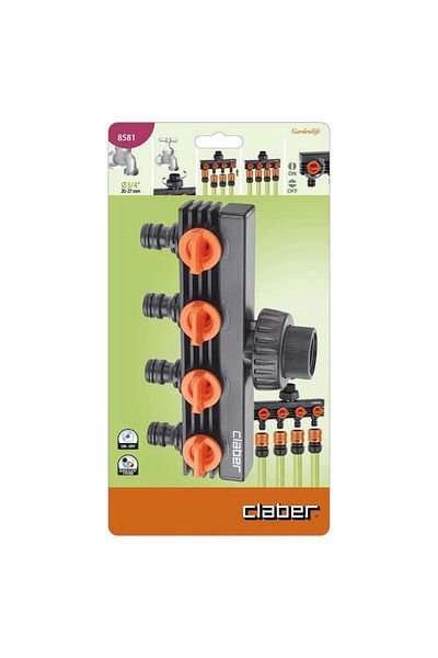 CLABER 8581 3/4 Inch Quad Faucet Adapter