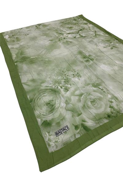 Baştacı Patterned Crash 0357 Green Apple Shawl