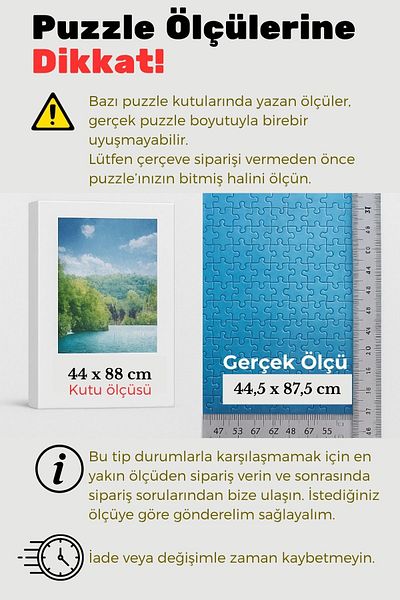 CreaWitch 20Mm-48X68 cm Clear Pvc Photo Puzzle - 1000 Pieces Document Frame Horizontal Vertical Set of 20