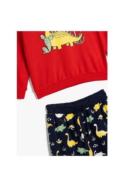 Koton Red Baby Boy Top and Bottom Set