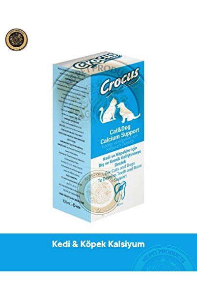 Crocus Kedi ve Köpek Kalsiyum Destek Damlası 100 ml