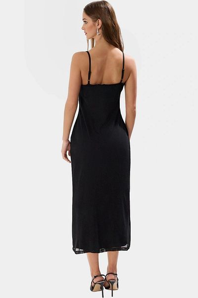 PayBuy Maxi Dress V-Neck Lace Detail Knitted Floral Pattern Summer Trend Design High Quality