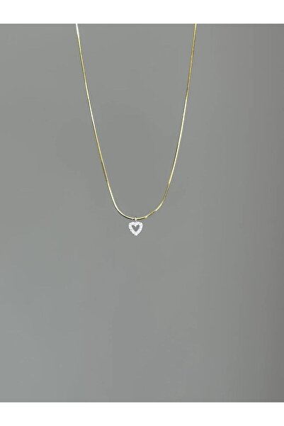 sirius jewelry 925 Ayar Gümüş Minimal Kalp Kolye