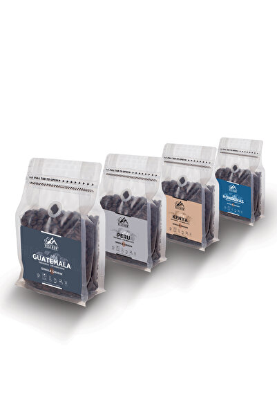 VESTRON Fantastik Dörtlü Kahve Seti F4 4x250g |%100 Arabica|Medium Roast|Sing...
