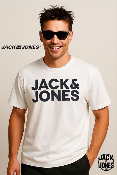 Jack & Jones Jack&Jones Tee Ss Crew Neck Fst Men's T-Shirt 12151955 White