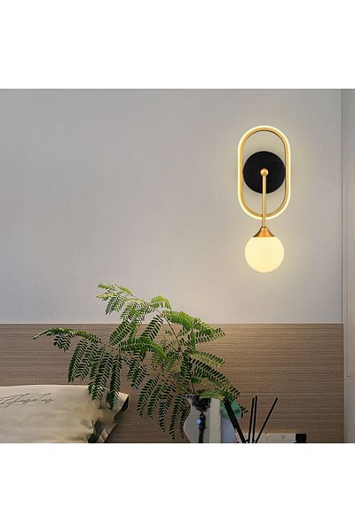 Özcan Aydınlatma Halo Ellipse Sconce Antique 2611-2,20