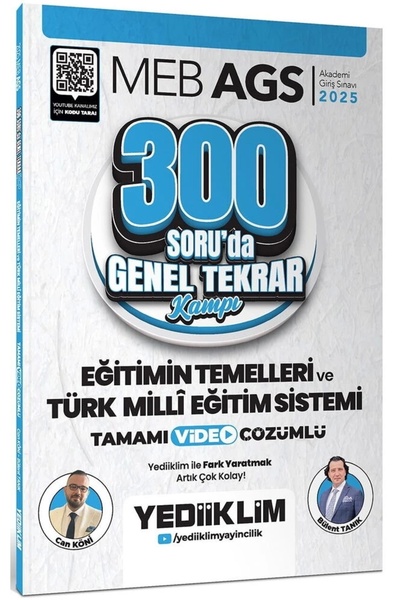 Yediiklim Yayınları 2025 Meb Ags Eğitimin Temelleri Ve Türk Milli Eğitim Sist...