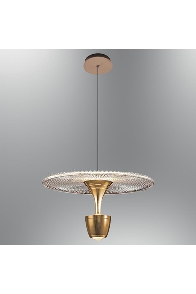 Özcan Aydınlatma Özcan Aydınlatma 2823-1A-03 Flare Tekli Sarkıt Sarı