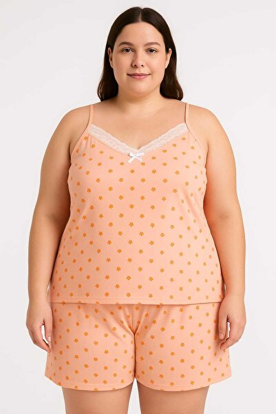 MODA Women's Plus Size Drawstring Top and Shorts Bottom Pajamas - Loose Fit - Sizes in Product Description