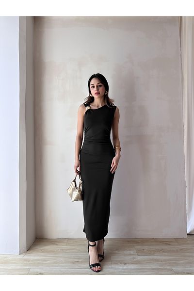 ALFUDO Moda Collection Lavender Buckle Maxi Dress