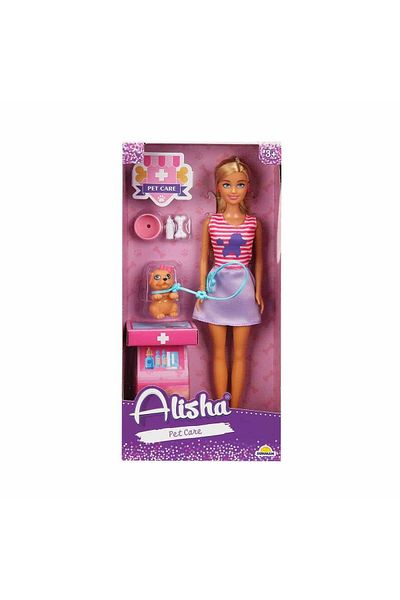 Sunman 3384 Sun-rst-sis-minik Alisha Doll Set - 29 Cm, Veterinary Accessory, 2a- Sunman