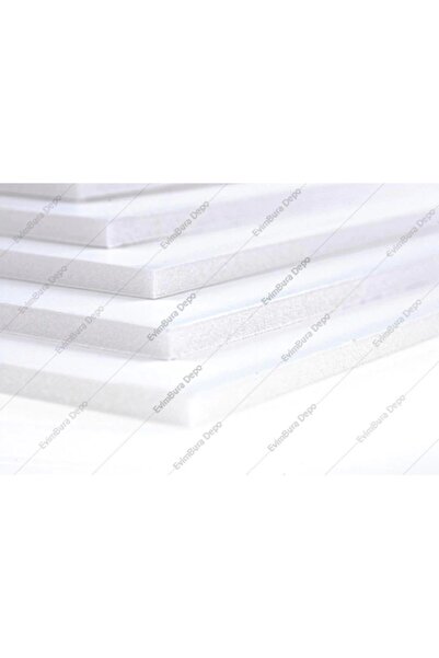 Puti Köpüklü Maket Kartonu-fotoblok 2 Mm 50x70 Cm Beyaz 10'lu