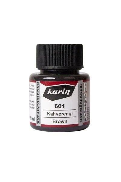 Karin Hat Mürekkebi 45ml - Kahverengi 601 (ys)