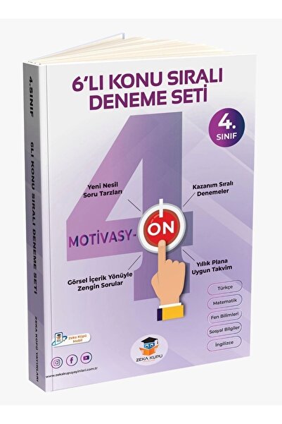 Zeka Küpü Yayınları 4. Sınıf Motivasyon 6'lı Konu Sıralı Deneme Seti