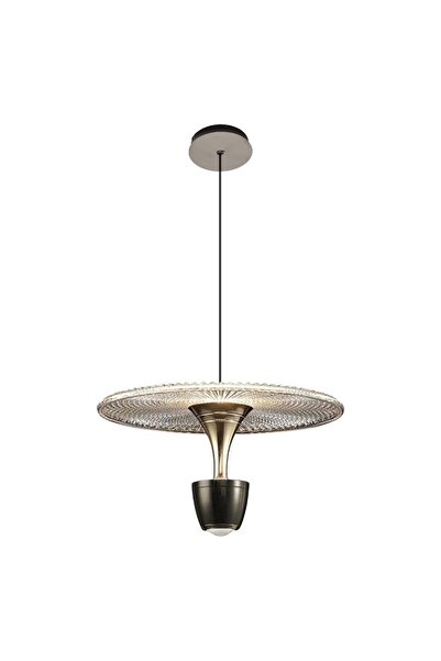 Özcan Aydınlatma Özcan Aydınlatma 2823-1A-24 Flare Tekli Sarkıt Platin