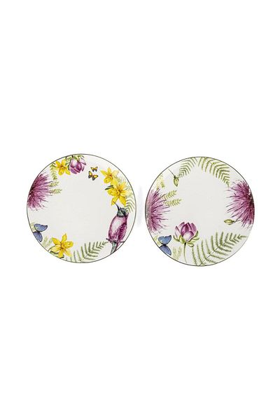 Mikasa Moor Spring 2-Piece Assortment 4-Piece Cake Plate