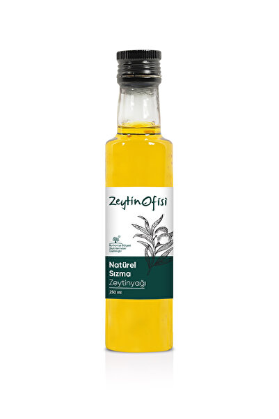 Zeytin Ofisi Naturel Sızma Zeytinyağı 250 ml – Soğuk Sıkım, Cam Şişe