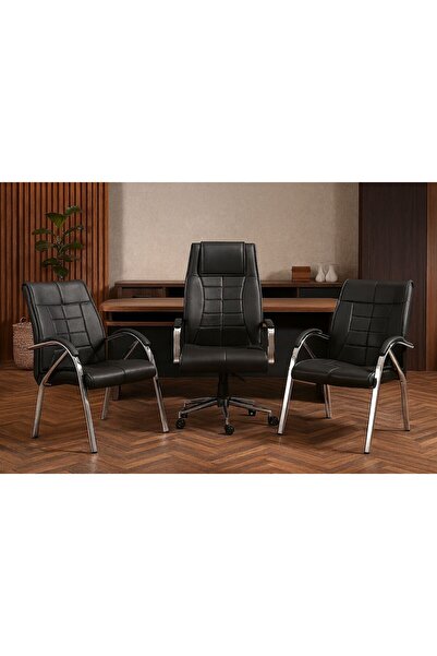 sadık ofis Yüksek Sırtlı Misafir ve Bekleme Koltuk Takımı Ergonomik Destekli