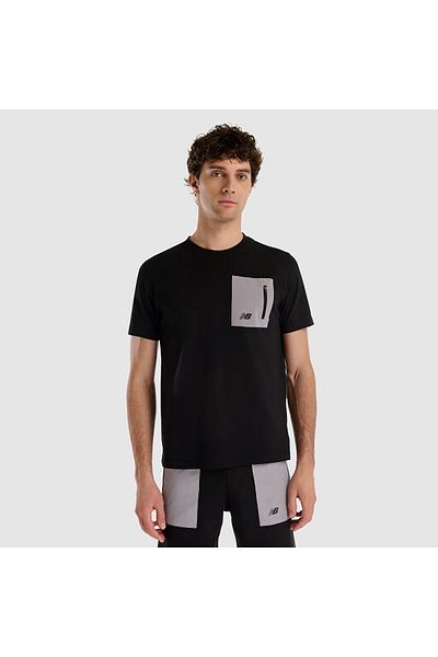 New Balance Mnt1516 Μαύρο ανδρικό μπλουζάκι