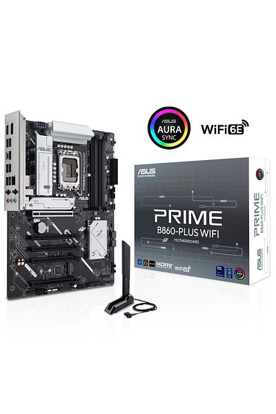 ASUS اللوحة الأم Prime B860-plus WiFi DDR5 8200MHz (OC) M.2 1851P ATX