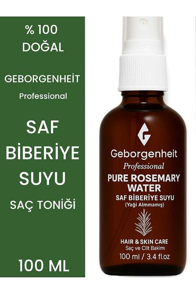 geborgenheit ماء إكليل الجبل 100 مل. مقوي للشعر + ماء البابونج 100 مل. مجموعة منشط الشعر مكونة من قطعتين