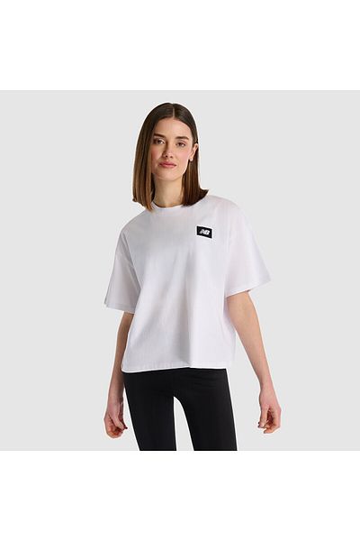 New Balance Tricou alb pentru femei Wnt1520