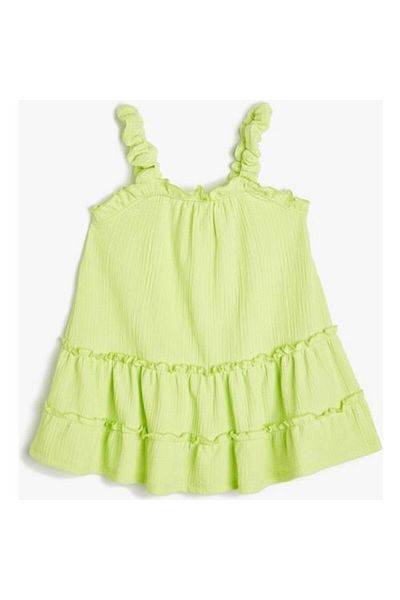 Koton Layered Strap Dress - Ruffle Detailed