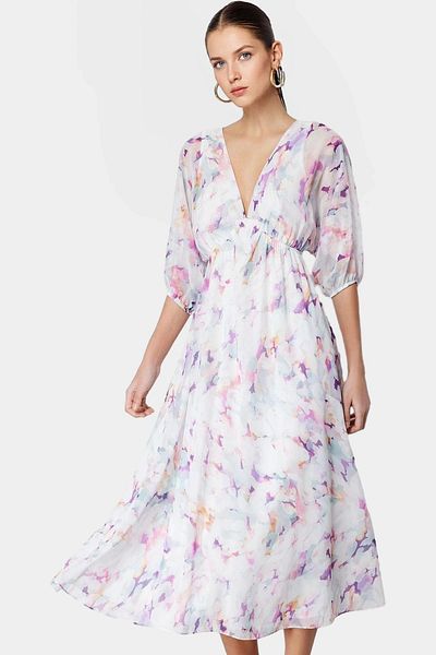 PayBuy Chiffon Maxi Dress Abstract Pattern Comfortable Summer Long Lasting Professional Look High Quality