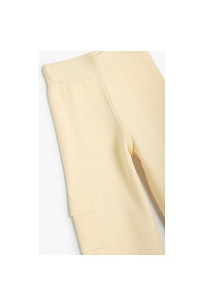 Koton Basic Wide Leg Trousers with Cargo Pocket Detail