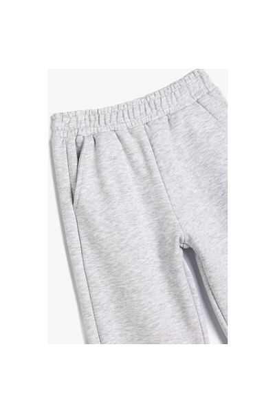 Koton Basic Jogger Sweatpants με ελαστική μέση και ράστερ