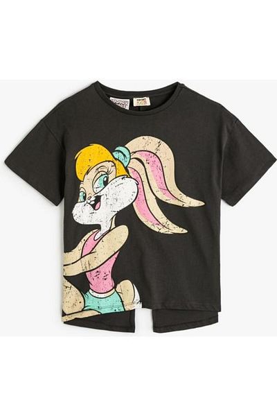 Koton Bugs Bunny Licensed Cotton Short Sleeve T-Shirt - Crew Neck