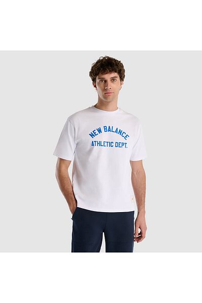 New Balance Mnt1519 Λευκό Ανδρικό T-Shirt