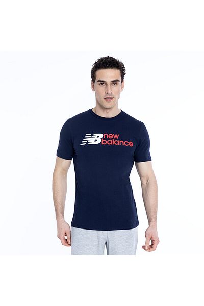 New Balance 1354 Men's Navy Blue Round Neck T-Shirt
