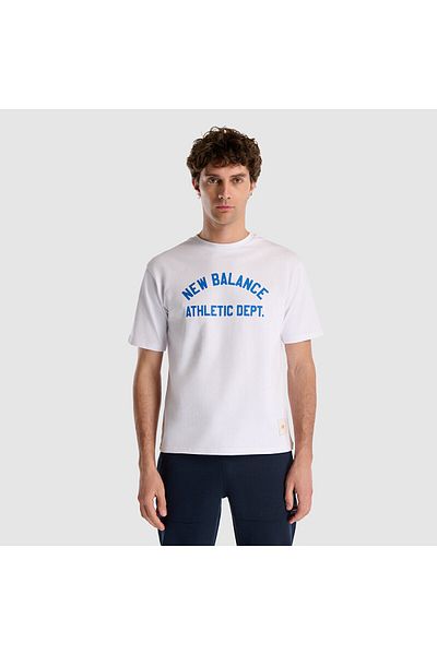 New Balance Mnt1519 Λευκό Ανδρικό T-Shirt