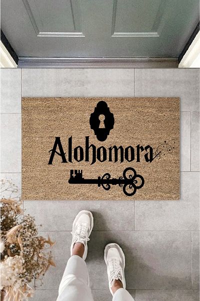 Dormot Home Modern Digital Printing Harry Potter Alohomora Themed Doorstep Decorative Doormat