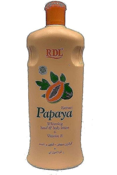 LOOGU Rdl Papaya Whitening Hand&body Lotion 600m --- ار د ال بابايا لوشن 600مل
