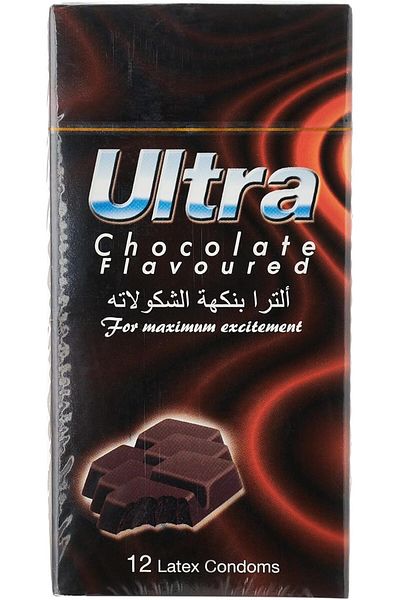 ULTRA Condoms Choco Flav--12pcs --- Ultra Chocolate Condoms--12pcs
