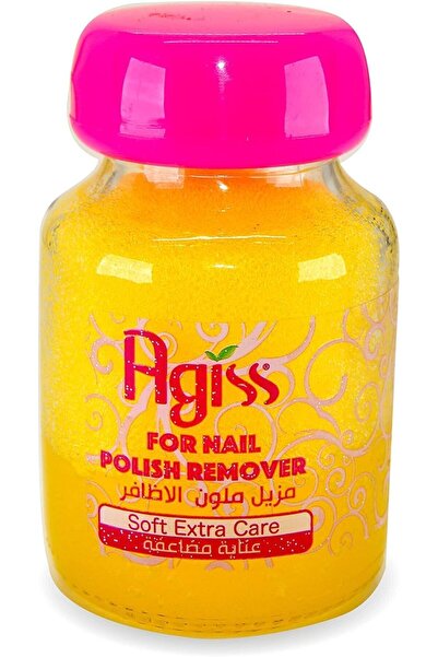 AGISS اجيس مزيل طلاء الاظافر اكسترا سوفت كي/لون احمر 125 مل