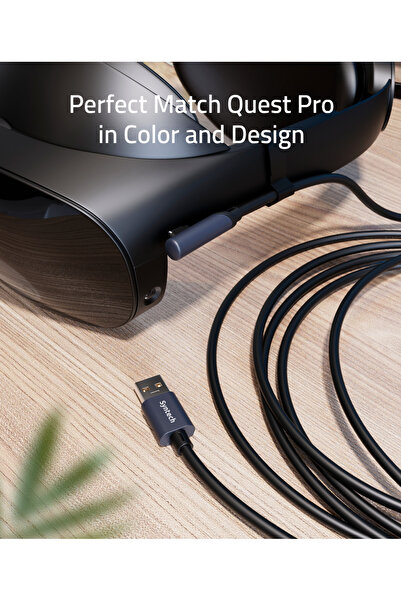 SYNTECH | كابل وصلة يو إس بي 3.0 إلى يو إس بي-سي بطول 5 متر | أسود