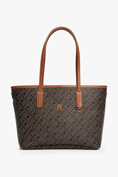 Tommy Hilfiger Дамска чанта за рамо TH MONOPLAY LEATHER MINI TOTE AW0AW17415BDS