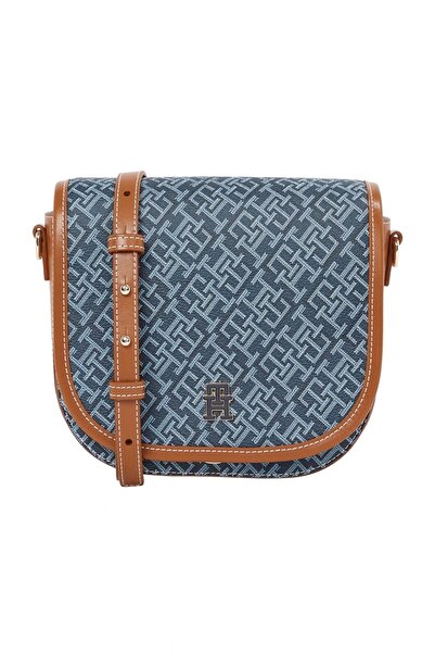 Tommy Hilfiger TH MONOPLAY LEATHER SADDLE BAG Kadın Çapraz Çanta AW0AW17414DW6