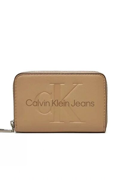 Calvin Klein SCULPTED MED ZIP AROUND MONO Kadın Cüzdan K60K612255-PBF
