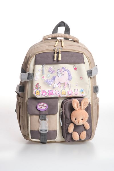 Roxbros Korean Style Unicorn Figured Multi-Compartment Primary School Backpack, Girls' School Bag