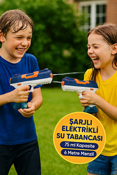 TOYFEST Tek Tuşla Güçlü Atış! Usb Şarjlı Su Tabancası - 23 Cm - 6 M Atış Menzili