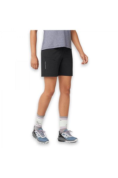 Salomon Pantaloni scurți pentru exterior pentru femei Wayfarer - negri