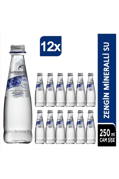 San Benedetto Maden Suyu Cam Şişe 12x250ml