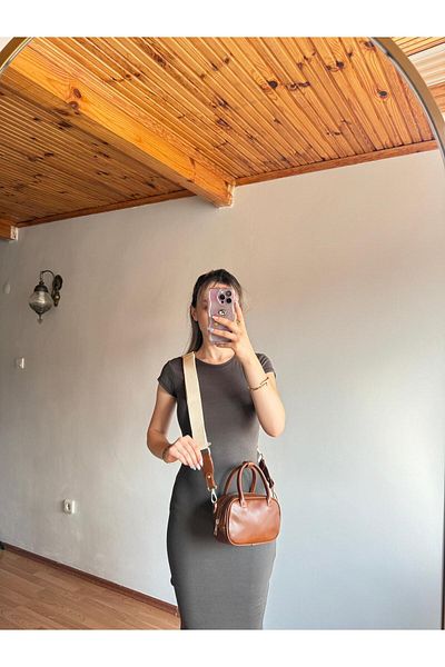 emelimin Velora Model Tan Women's Hand and Shoulder Bag
